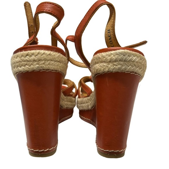 Coach Dalton Platform Wedge Espadrilles Size 8 - Picture 6 of 10